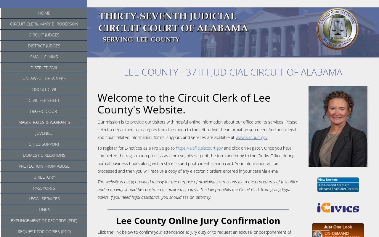 Lee County court access for lawful Phenix City neighbors research