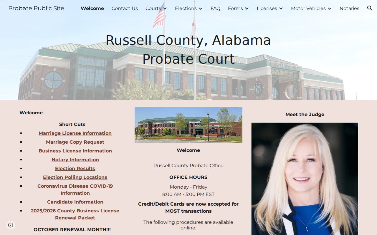 Phenix City previous residents source at Russell County Probate